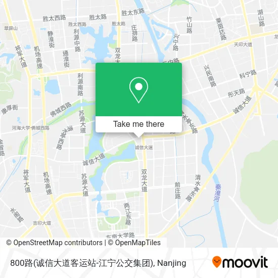 800路(诚信大道客运站-江宁公交集团) map