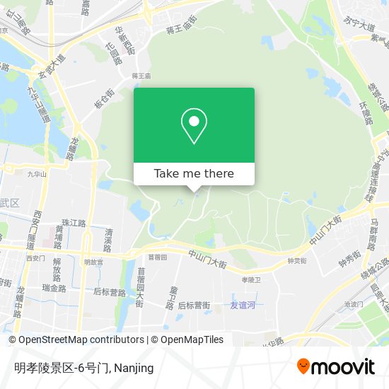 明孝陵景区-6号门 map