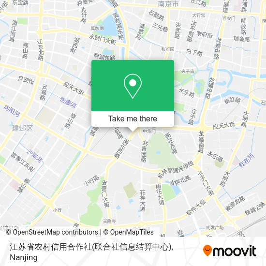 江苏省农村信用合作社(联合社信息结算中心) map