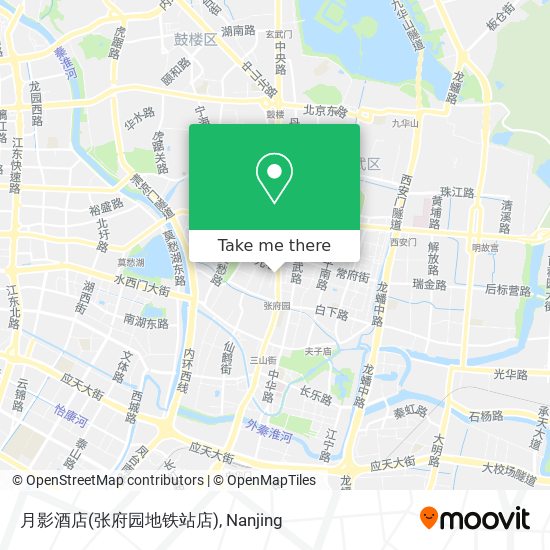 月影酒店(张府园地铁站店) map