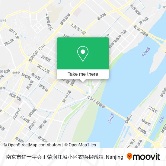 南京市红十字会正荣润江城小区衣物捐赠箱 map