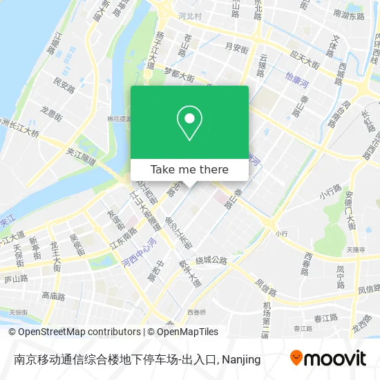 南京移动通信综合楼地下停车场-出入口 map