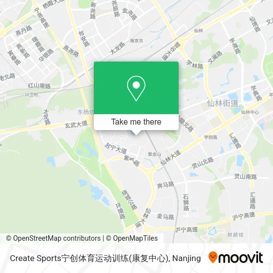Create Sports宁创体育运动训练(康复中心) map