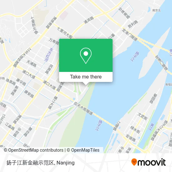 扬子江新金融示范区 map