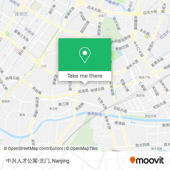 中兴人才公寓-北门 map