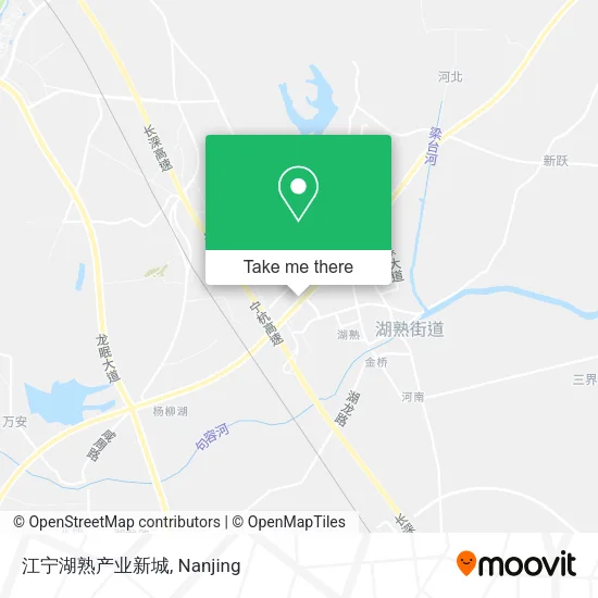 江宁湖熟产业新城 map