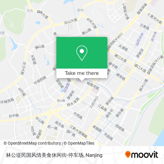 林公堤民国风情美食休闲街-停车场 map