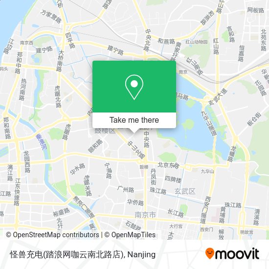 怪兽充电(踏浪网咖云南北路店) map
