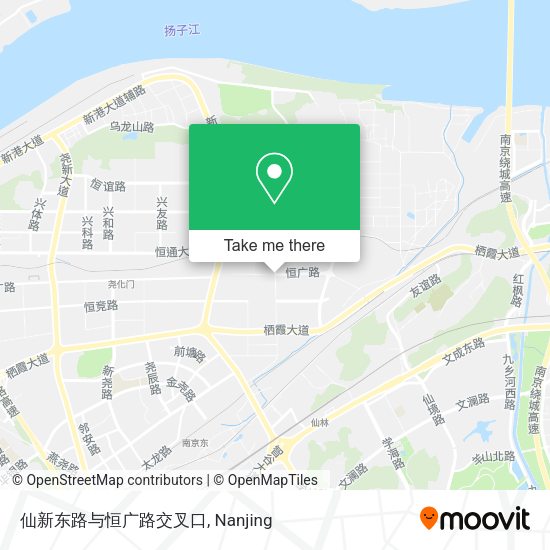 仙新东路与恒广路交叉口 map