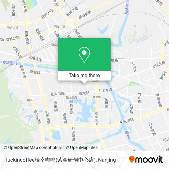 luckincoffee瑞幸咖啡(紫金研创中心店) map