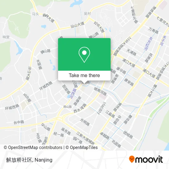 解放桥社区 map