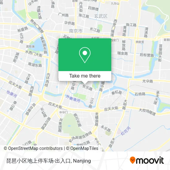 琵琶小区地上停车场-出入口 map