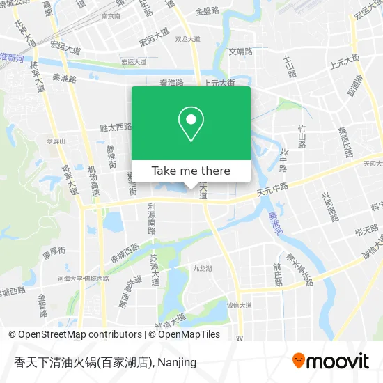 香天下清油火锅(百家湖店) map
