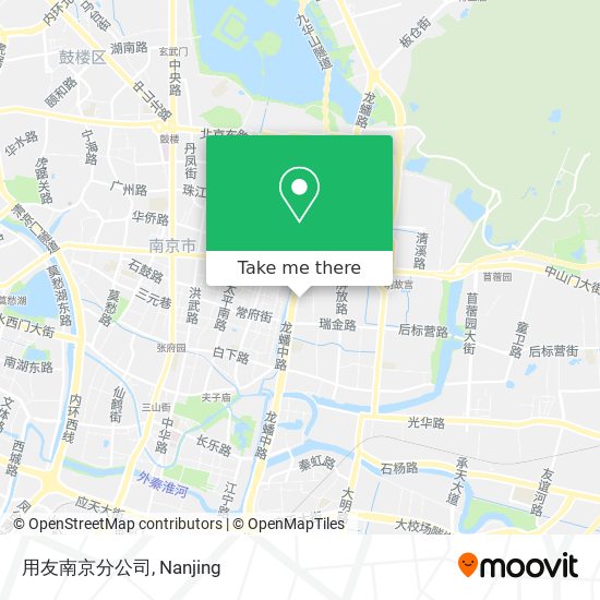 用友南京分公司 map