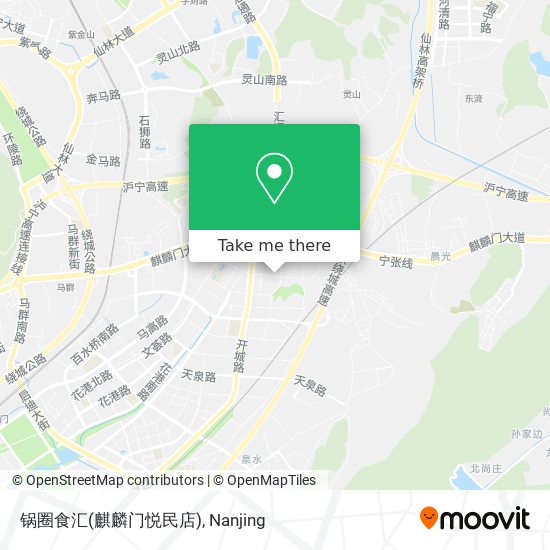 锅圈食汇(麒麟门悦民店) map