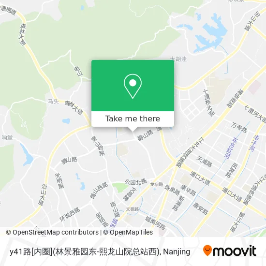 y41路[内圈](林景雅园东-熙龙山院总站西) map