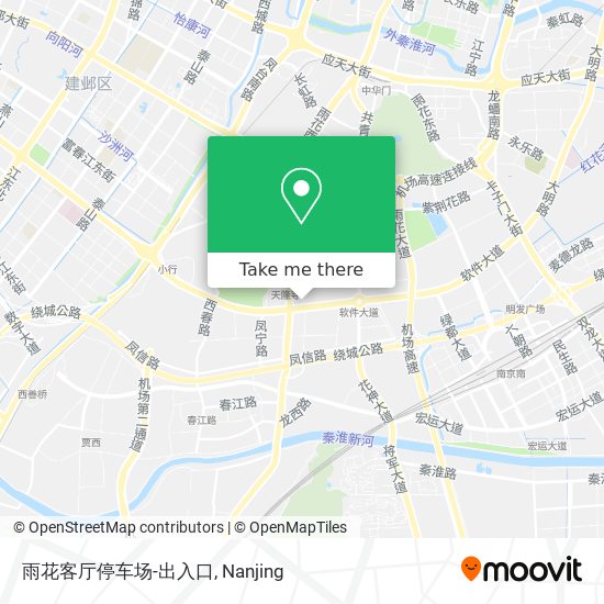 雨花客厅停车场-出入口 map