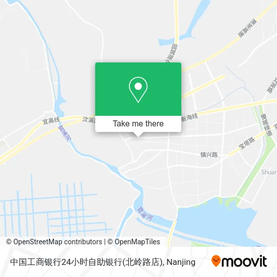 中国工商银行24小时自助银行(北岭路店) map
