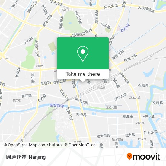 圆通速递 map