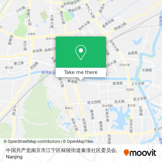 中国共产党南京市江宁区秣陵街道秦淮社区委员会 map