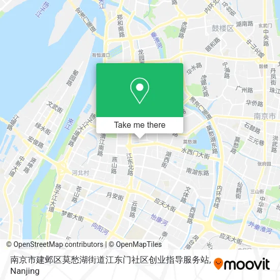 南京市建邺区莫愁湖街道江东门社区创业指导服务站 map