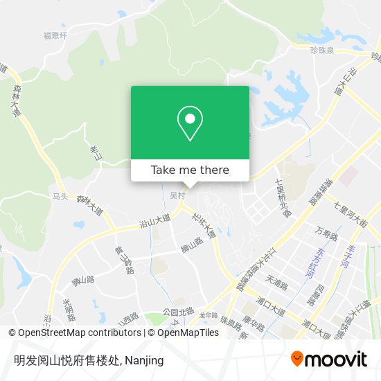明发阅山悦府售楼处 map