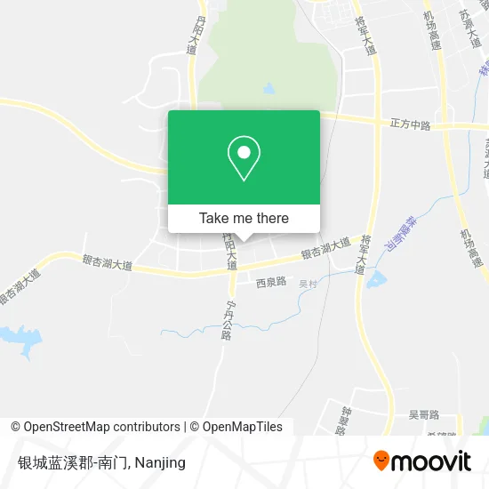 银城蓝溪郡-南门 map