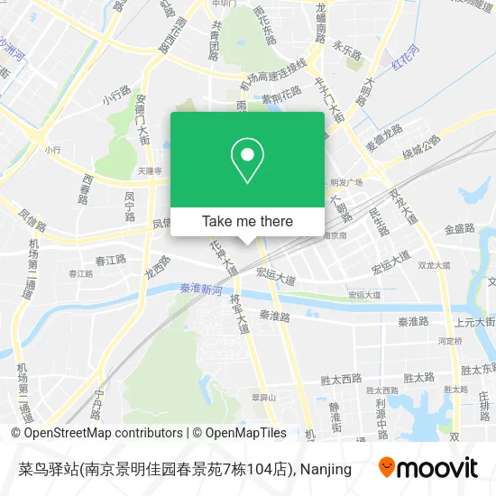 菜鸟驿站(南京景明佳园春景苑7栋104店) map
