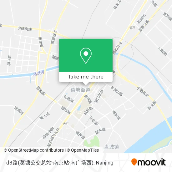 d3路(葛塘公交总站-南京站·南广场西) map