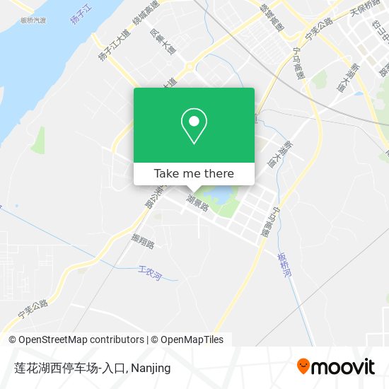 莲花湖西停车场-入口 map