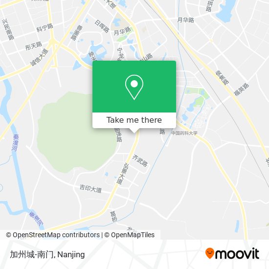 加州城-南门 map