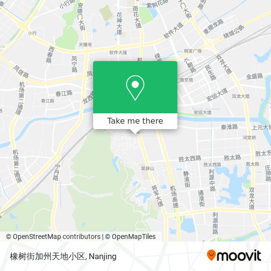 橡树街加州天地小区 map