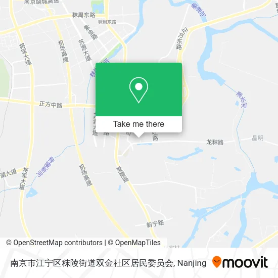 南京市江宁区秣陵街道双金社区居民委员会 map
