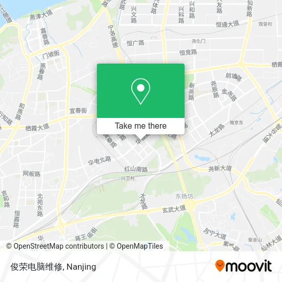 俊荣电脑维修 map