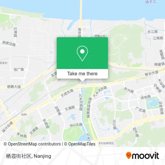 栖霞街社区 map