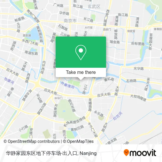 华静家园东区地下停车场-出入口 map