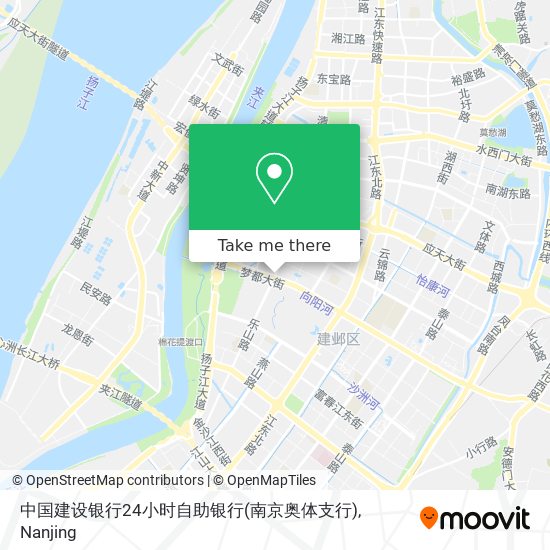 中国建设银行24小时自助银行(南京奥体支行) map