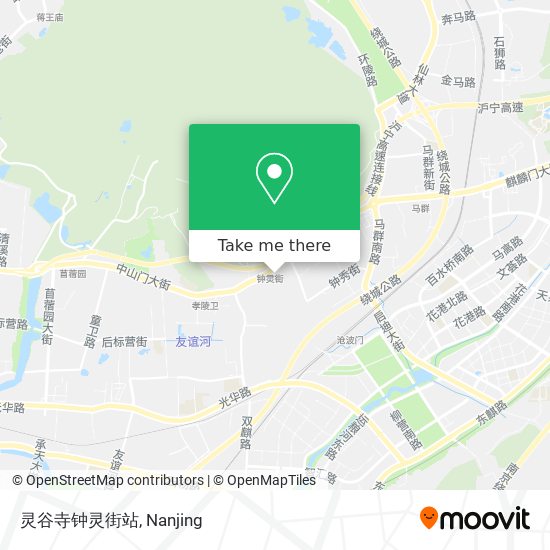 灵谷寺钟灵街站 map