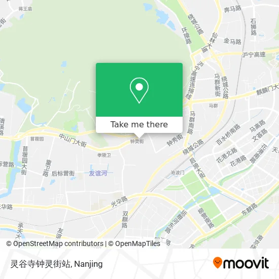灵谷寺钟灵街站 map