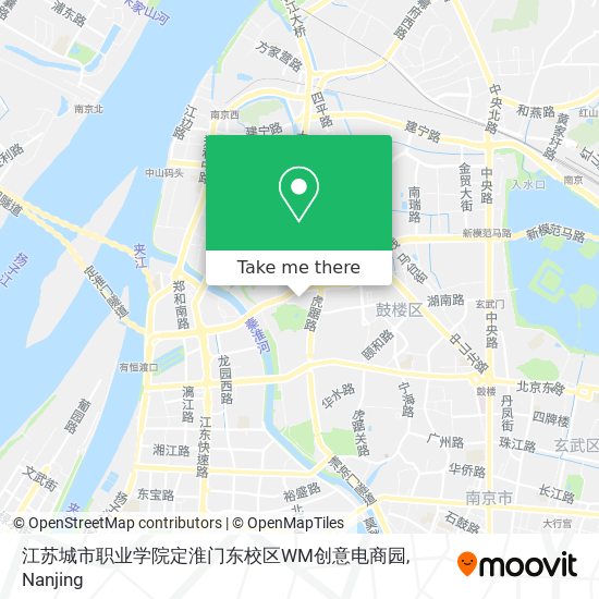 江苏城市职业学院定淮门东校区WM创意电商园 map