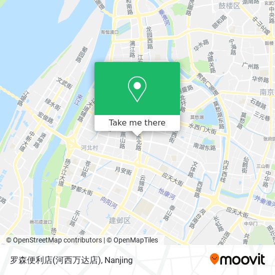 罗森便利店(河西万达店) map