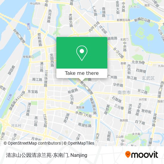 清凉山公园清凉兰苑-东南门 map