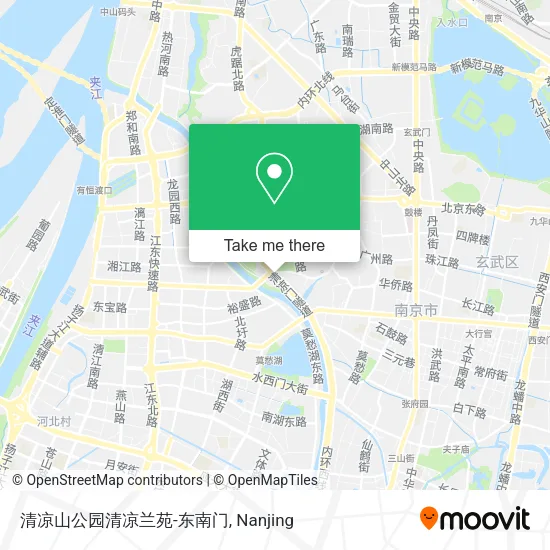 清凉山公园清凉兰苑-东南门 map