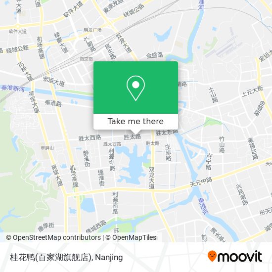 桂花鸭(百家湖旗舰店) map