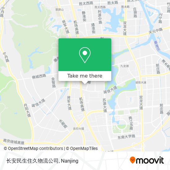长安民生住久物流公司 map