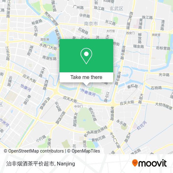 治非烟酒茶平价超市 map