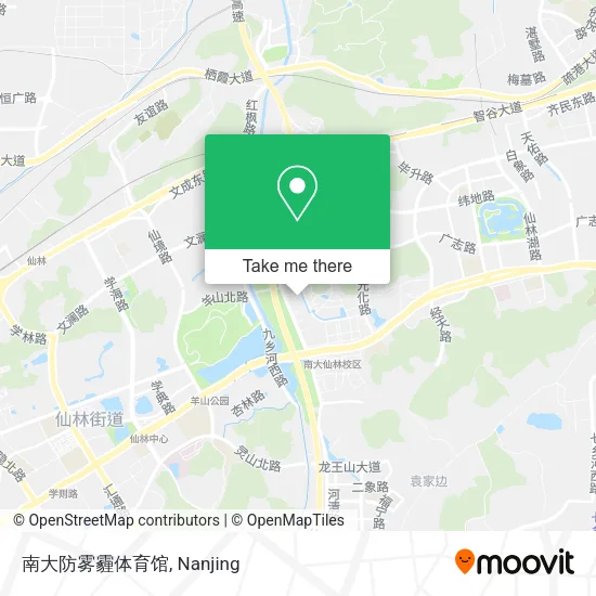 南大防雾霾体育馆 map