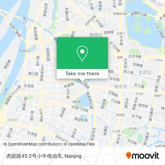 虎踞路45-2号小牛电动车 map