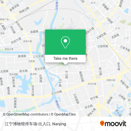 江宁博物馆停车场-出入口 map