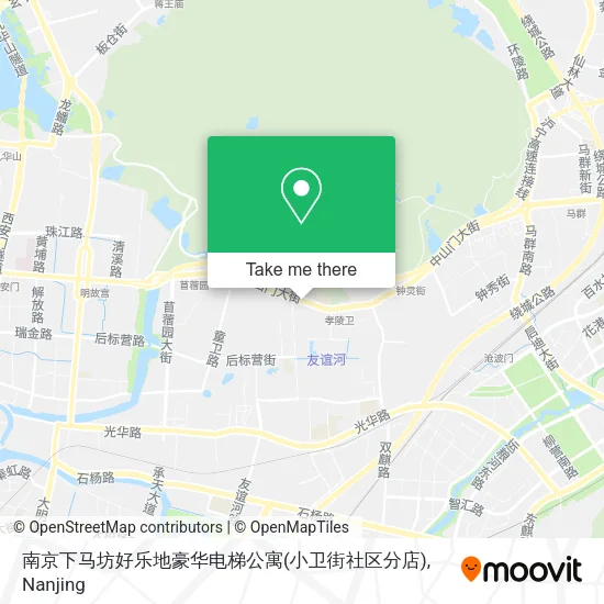 南京下马坊好乐地豪华电梯公寓(小卫街社区分店) map